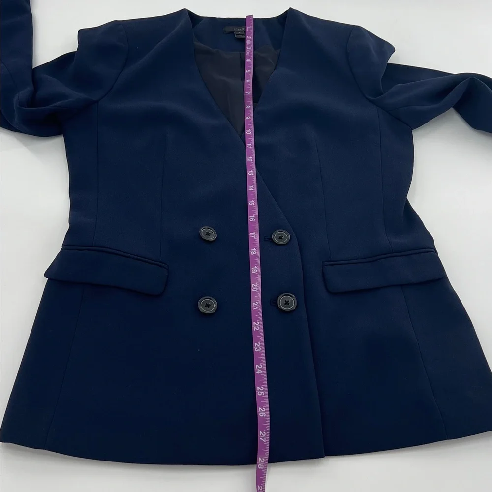 J. Crew Navy French Girl Double-Breasted Blazer